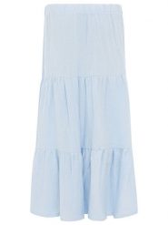 Zwillingsherz Muślinowa spódnica w kolorze błękitnym rozmiar: S/M. Niebieskie spódnice damskie Zwillingsherz, m, bez wzorów, z bawełny, maxi. Za 104.99 zł.