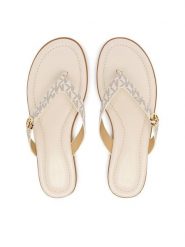 MICHAEL Michael Kors Japonki Ering Thong 40S6ERFS1B Écru. Klapki damskie MICHAEL Michael Kors, bez wzorów, ze skóry, bez obcasa, bez zapięcia. Za 479.99 zł.