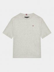 Tommy Hilfiger T-Shirt KB0KB08218 D Szary Regular Fit. Szare t-shirty i koszulki chłopięce Tommy Hilfiger, bez wzorów, z bawełny, bez kołnierzyka, bez ramiączek. Za 149.99 zł.