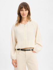 Opus Bluza - Larosa Kobiety Sztuczne włókno beżowy, 44. Brązowe bluzy damskie Opus, na lato, bez wzorów, z tkaniny, bez kaptura. Za 279.95 zł.