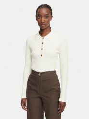 MICHAEL Michael Kors Sweter MR661ER5ZV Kremowy Slim Fit. Białe swetry klasyczne damskie MICHAEL Michael Kors, m, z wiskozy, bez kołnierzyka. Za 789.99 zł.