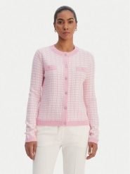 Morgan Kardigan 251-MORESA Różowy Slim Fit. Czerwone kardigany damskie Morgan, m, bez wzorów, z syntetyku. Za 239.99 zł.