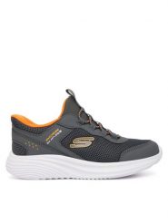 Skechers Sneakersy Slip-Ins: Bounder Pro 404208L/CHAR Szary. Szare buty sportowe chłopięce Skechers, z materiału, bez zapięcia. Za 199.99 zł.