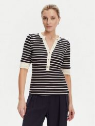 Guess Sweter W5YP20 KCZ82 Granatowy Regular Fit. Niebieskie swetry klasyczne damskie Guess, xxl, z wiskozy, bez kołnierzyka. Za 189.99 zł.