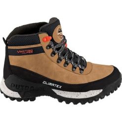 Buty trekkingowe Vertigo Alpes Everest. Brązowe obuwie trekkingowe damskie Aulp, z materiału, bez zapięcia. Za 399.99 zł.