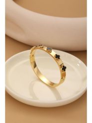 Atelier MIU Pozłacana bransoletka z elementami ozdobnymi rozmiar: onesize. Żółte bransoletki damskie atelier MIU, pozłacane. Za 43.99 zł.