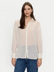 Brave Soul Koszula LSH-272DOBBIECRE Écru Regular Fit. Koszule damskie Brave Soul, xl, bez wzorów, z syntetyku, bez kołnierzyka, bez ramiączek. Za 79.99 zł.