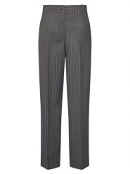 Tommy Hilfiger Spodnie materiałowe WW0WW47550 Szary Wide Leg. Szare spodnie materiałowe damskie Tommy Hilfiger, bez wzorów, z materiału. Za 749.99 zł.