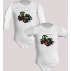 Claas — body. Zielone body niemowlęce nikiniki, bez wzorów, z bawełny, bez kołnierzyka, bez ramiączek. W wyprzedaży za 50.15 zł.