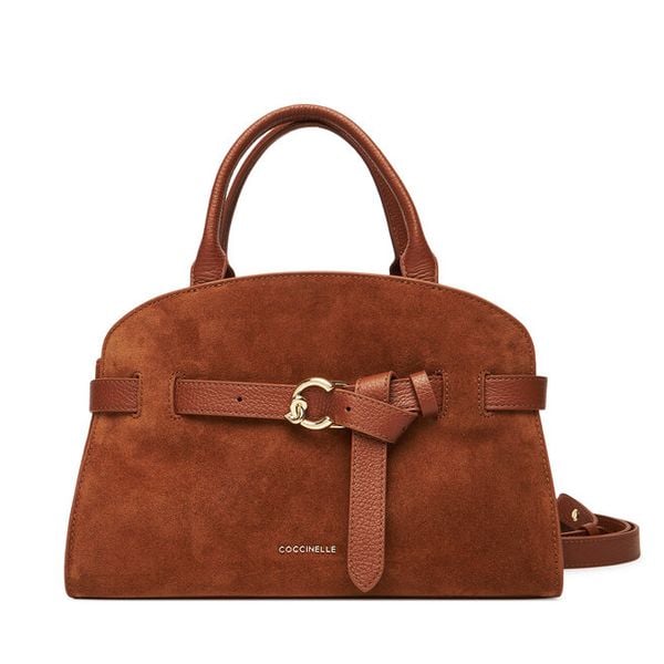 Torebka Coccinelle. Brązowe torebki klasyczne damskie Coccinelle, bez dodatków. Za 1,699.00 zł.