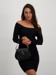 Steve Madden Sukienka "Aren" w kolorze czarnym rozmiar: XS. Czarne sukienki damskie Steve Madden, bez wzorów, prążkowane, bez ramiączek. Za 87.81 zł.