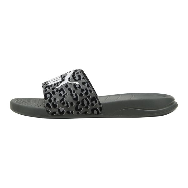 Klapki Puma Popcat 20 I Am The Drama. Szare klapki damskie Puma, bez wzorów, z materiału, bez obcasa, bez zapięcia. Za 175.55 zł.