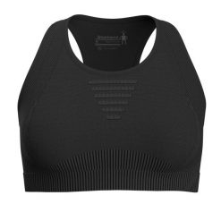 Sportowy stanik damski Smartwool Intraknit. Czarne biustonosze sportowe damskie Smartwool, bez wzorów. Za 276.40 zł.