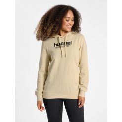 Sweat bluza z kapturem dla kobiet Hummel Booster. Brązowe bluzy damskie Hummel, na zimę, xs, bez wzorów, z bawełny, z kapturem. Za 225.50 zł.