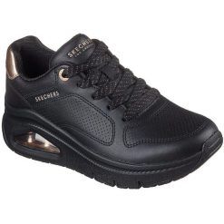 Adidasy Skechers Uno Icon - Idolized Air, Kobiety. Czarne obuwie sportowe casual damskie Skechers, z syntetyku, bez zapięcia. Za 590.00 zł.