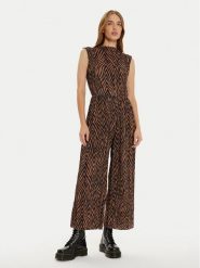 Vero Moda Kombinezon Wilhelmina 10330184 Brązowy Regular Fit. Brązowe sukienki damskie Vero Moda, bez wzorów, z syntetyku, bez ramiączek. Za 149.99 zł.
