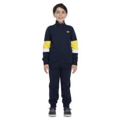 Bluza z bawełna z pełny zamek błyskawiczny na co dzień. Niebieskie bluzy damskie LEONE 1947 APPAREL, bez wzorów, z bawełny, bez kaptura. W wyprzedaży za 132.85 zł.