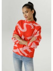 Aniston Sweter w kolorze beżowo-pomarańczowym rozmiar: 46. Brązowe swetry klasyczne damskie Aniston, bez kołnierzyka. Za 56.99 zł.