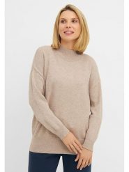 Bench Sweter "Hedda" w kolorze beżowym rozmiar: 38. Brązowe swetry klasyczne damskie Bench, bez kołnierzyka. Za 151.17 zł.