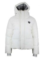 Peak Mountain Kurtka zimowa "Achloe" w kolorze kremowym rozmiar: XL. Brązowe kurtki damskie Peak Mountain, na zimę, m, bez wzorów, z puchu, bez kaptura. Za 396.24 zł.