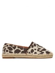 DeeZee Espadryle Q124-1 Brązowy. Brązowe espadryle damskie DeeZee, bez wzorów, z materiału, bez obcasa. Za 99.99 zł.