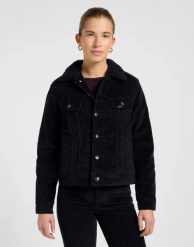 DAMSKA KURTKA LEE SHERPA RIDER JKT UNIONALL BLACK 112370870. Czarne kurtki damskie Lee, s, bez wzorów, bez kaptura. Za 299.99 zł.