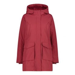 Parka damska z kapturem CMP. Czerwone parki damskie CMP, z kapturem. Za 615.50 zł.