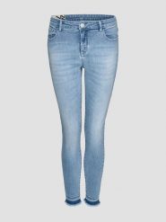 OPUS Dżinsy "Evita" - Skinny fit - w kolorze błękitnym rozmiar: 38. Niebieskie jeansy damskie Opus. Za 91.77 zł.