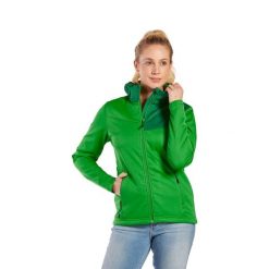 Kurtka damska Erima Softshell Performance. Zielone kurtki sportowe damskie Erima, xs, bez wzorów, z materiału, bez kaptura. W wyprzedaży za 201.00 zł.