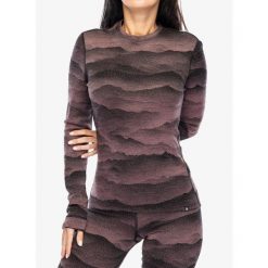 Bluza termoaktywna damska Odlo Merino Ridgelines BL Top Crew Neck LS. Brązowe bluzy damskie ODLO, bez wzorów, bez kaptura. Za 471.99 zł.