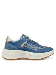 Geox Sneakersy D Spherica Ecub-3 D46WTD 0CK22 C4005 Niebieski. Niebieskie obuwie sportowe damskie Geox, z materiału, bez zapięcia. Za 369.99 zł.