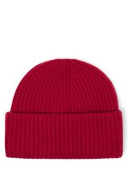 Marie Lund czapka z kaszmiru Kobiety Kaszmir czerwony, ONE SIZE. Czerwone czapki damskie Marie Lund, bez wzorów, z kaszmiru. Za 349.95 zł.
