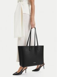 GINO ROSSI Torebka C-LXGUILIA Czarny. Czarne shopper bag Gino Rossi, bez wzorów, ze skóry, bez dodatków. Za 299.99 zł.