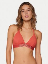Calvin Klein Swimwear Góra od bikini LV00Q61222 Różowy. Czerwone bikini Calvin Klein Swimwear, bez wzorów, z syntetyku. Za 209.99 zł.