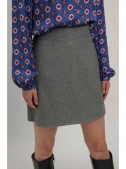 Josephine & Co Spódnica "Sil" w kolorze szarym rozmiar: 42. Szare spódnice damskie Josephine & Co, na co dzień, bez wzorów, z wełny, mini. Za 241.95 zł.