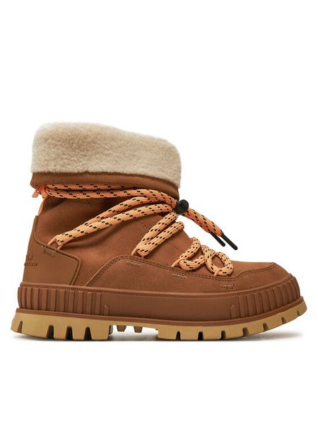 Palladium Śniegowce Pallashock Hiver 94349-252-M Brązowy. Brązowe śniegowce damskie Palladium, ze skóry. Za 479.99 zł.