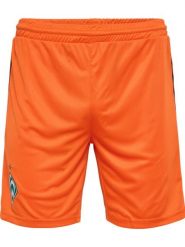 Szorty bramkarskie Werderu Brema 2023/24. Czerwone spodenki sportowe damskie Hummel, l, bez wzorów, z materiału, z standardowym stanem, na fitness i siłownię. Za 269.50 zł.