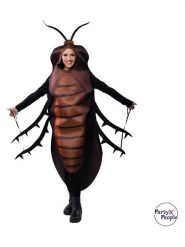 Party x People Kombinezon kostiumowy "Cockroach" w kolorze brązowym rozmiar: onesize. Brązowe kombinezony damskie Party x People, z aplikacjami, bez kołnierzyka, bez ramiączek. Za 126.15 zł.