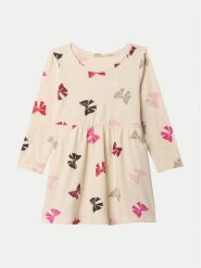 Gap Sukienka codzienna 646806 Beżowy Regular Fit. Brązowe sukienki dziewczęce GAP, bez wzorów, z bawełny, bez ramiączek, proste. Za 89.99 zł.