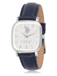 U.S. Polo Assn. Zegarek kwarcowy w kolorze srebrno-granatowo-białym rozmiar: onesize. Niebieskie, analogowe zegarki damskie U.S. Polo Assn., metalowe. Za 197.63 zł.