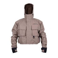 Kurtka do brodzenia model 444 AIR. Brązowe kurtki damskie PROS, l, bez wzorów, z neoprenu, bez kaptura. Za 899.00 zł.
