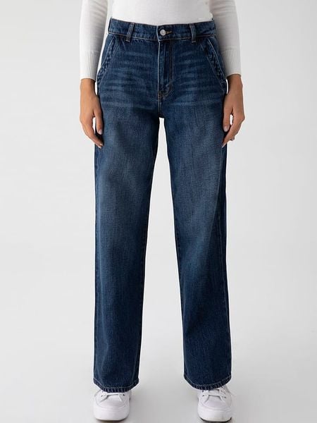 LTB Dżinsy "Lenora" - Comfort fit - w kolorze granatowym rozmiar: W28. Niebieskie jeansy damskie LTB, z podwyższonym stanem. Za 65.69 zł.