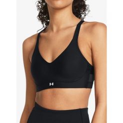 Stanik sportowy Under Armour Infinity 2.0 Low Sports Bra D-DD. Czarne biustonosze sportowe damskie Under Armour, bez wzorów. Za 160.99 zł.