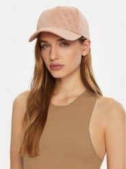 Guess Czapka z daszkiem AW5184 POL03 Różowy. Czerwone czapki z daszkiem damskie Guess, z aplikacjami, z materiału. Za 119.99 zł.