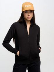 Bluza damska ze stójką czarna Chita 906. Czarne bluzy damskie Big Star, l, bez wzorów, z bawełny, bez kaptura. W wyprzedaży za 179.99 zł.