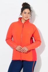 Damskie Kurtka funkcyjna stójka kaptur 2-kierunkowy zamek błyskawiczny. Czerwone kurtki damskie Ulla Popken, plus size, bez wzorów, z materiału, bez kaptura. Za 431.99 zł.
