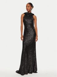 Pinko Sukienka wieczorowa Apollinaire 104471 A29J Czarny Regular Fit. Czarne sukienki damskie Pinko, bez wzorów, z syntetyku, wizytowe, bez ramiączek. Za 1,139.00 zł.