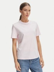 Calvin Klein Jeans T-Shirt Classic LV047C811G Różowy Regular Fit. Czerwone t-shirty damskie Calvin Klein Jeans, l, bez wzorów, z bawełny, bez kołnierzyka. Za 169.99 zł.