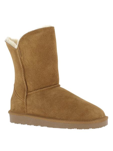 Gooce Skórzane kozaki zimowe "Breezy" w kolorze jasnobrązowym rozmiar: 40. Brązowe kozaki damskie Gooce, na zimę, ze skóry, bez obcasa, bez zapięcia. Za 217.99 zł.