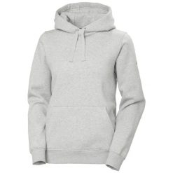 Bluza damska z kapturem Helly Hansen Elevate. Szare bluzy damskie Helly Hansen, bez wzorów, z bawełny, z kapturem. Za 488.50 zł.